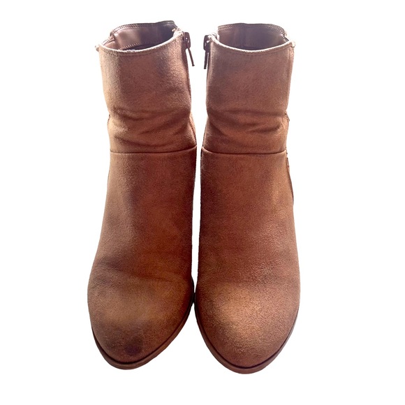 Fergie Tan Ankle Booties - Picture 3 of 6